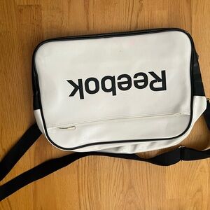 Reebok Black and White Men's Messenger Bag